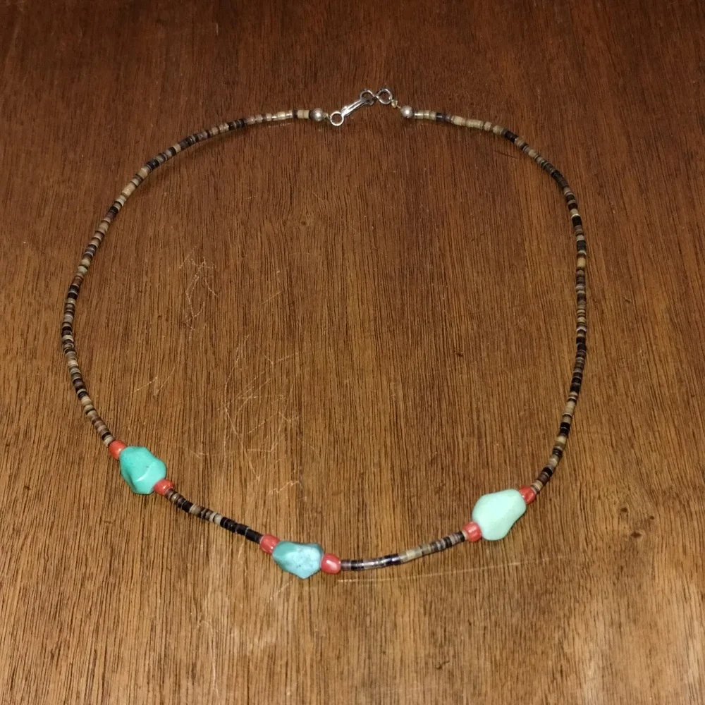 Turquoise And Heishi Necklace